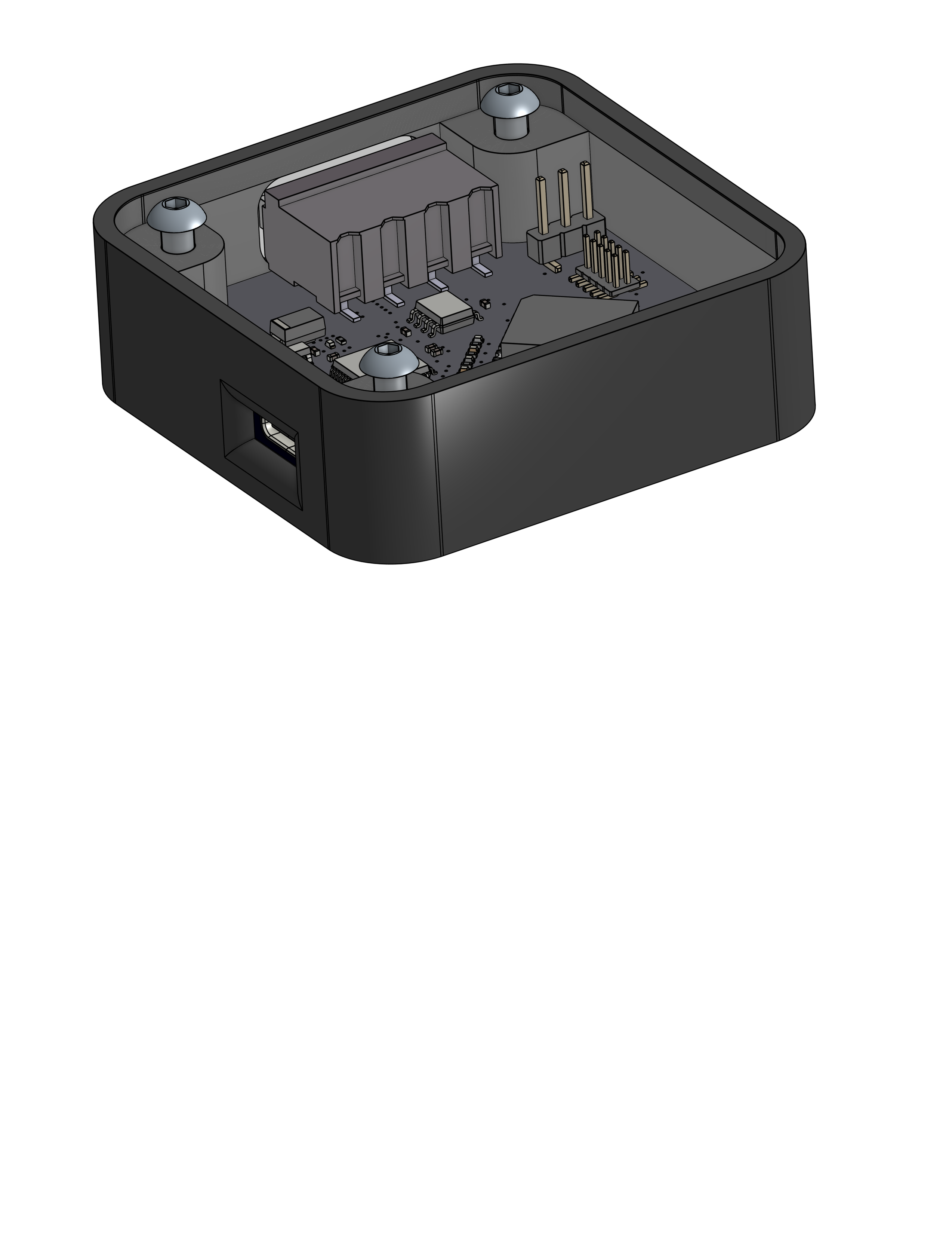 OpenTag Pro connector side view